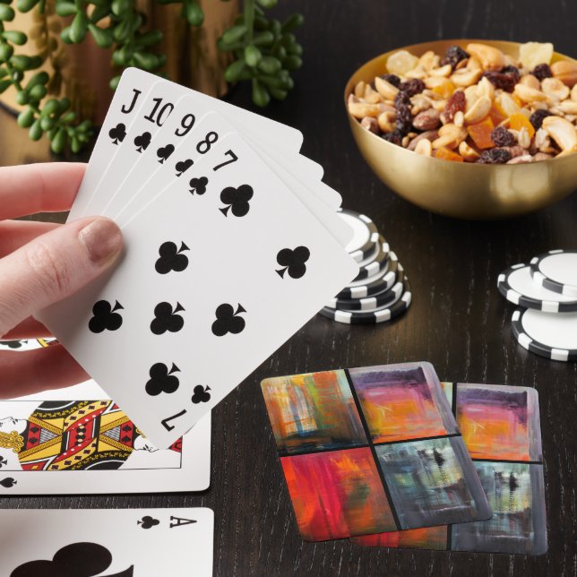 Årstider Målning av Alfred Fox Casinokort (På plats)