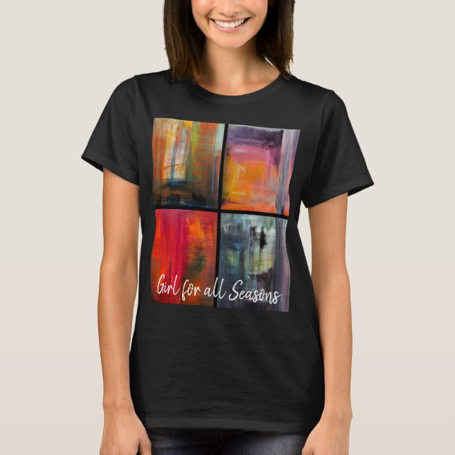 Årstider Målning av Alfred Fox T Shirt (Framsida)
