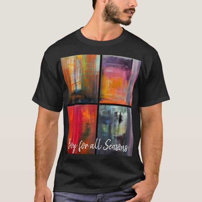 Årstider Målning av Alfred Fox T Shirt (Framsida)