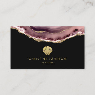 årstidsdesign för faux guld glitter logotyp visitkort