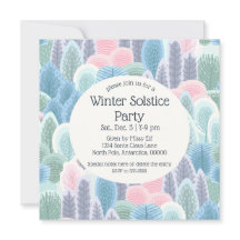 Arsty Winter Pastel Träd jul Party