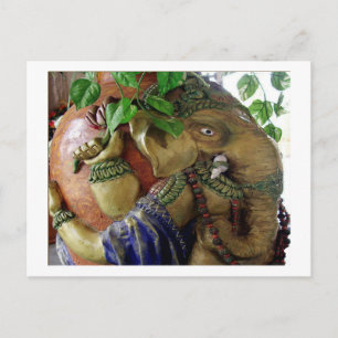 ART101 Ganesha med Heliga Vatten KALASHA Vykort