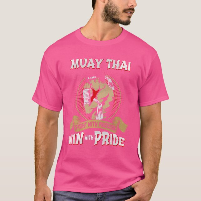 Art 8 lemmar Muay Thai Fighter Master Warrior Ki T Shirt (Framsida)