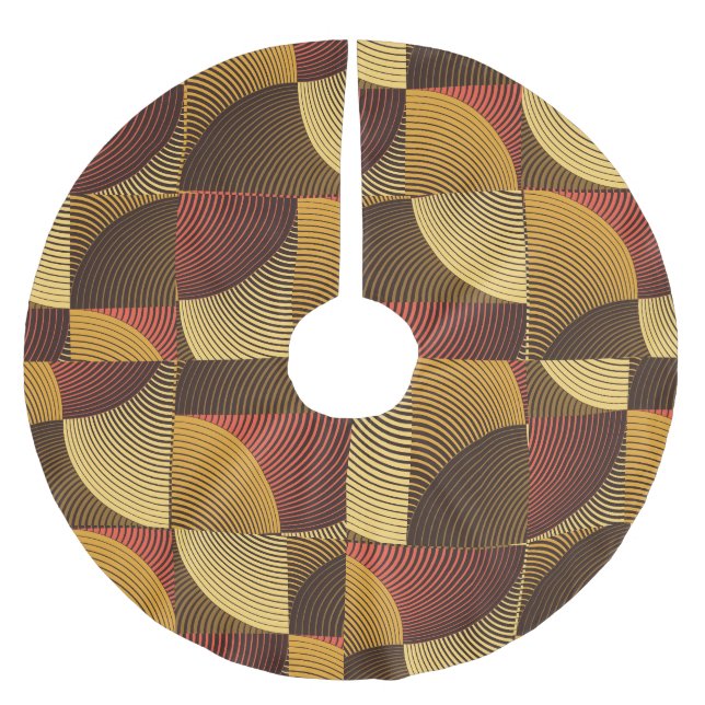 Art-Abstraktens geometriska texturerade bakgrund Julgransmatta Borstad Polyester (Framsidan)