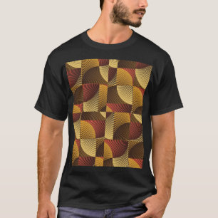 Art-Abstraktens geometriska texturerade bakgrund T Shirt