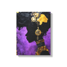 Art_Afrofuturistic Steampunk Woman in Lila