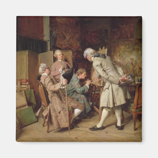 Art Älskare, eller Painter, 1860 (panel) Magnet (Framsidan)