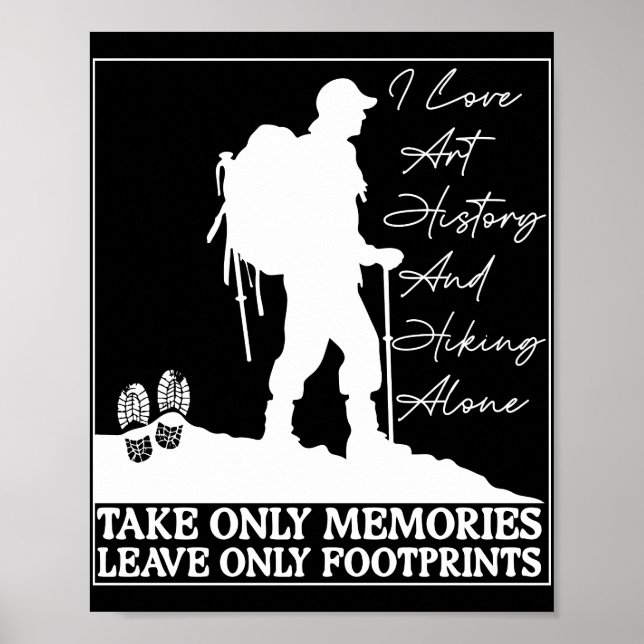 Art Älskare Hiking-inspirationsoffert Poster (Framsidan)