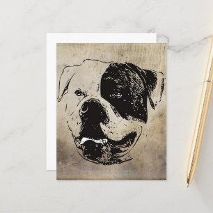 Art America Bulldog Bulldog Älskare Gift