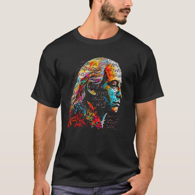 Art Antonio Vivaldi Music Composer T Shirt (Framsida)