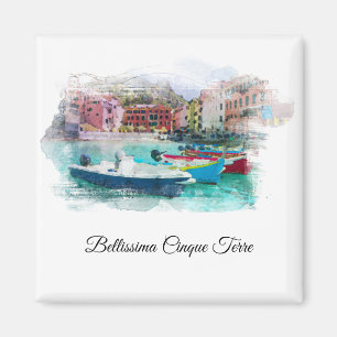 ** Art AP12 Italien Italienska språket Cinque Terr Magnet