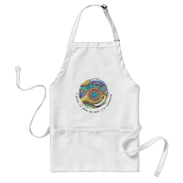 ART Apron with original art and quote Förkläde (Framsidan)
