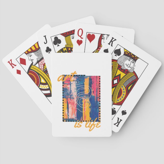 Art är ett klassiskt spelkort för liv (Baksidan)