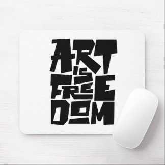 Art är frihet musmattor