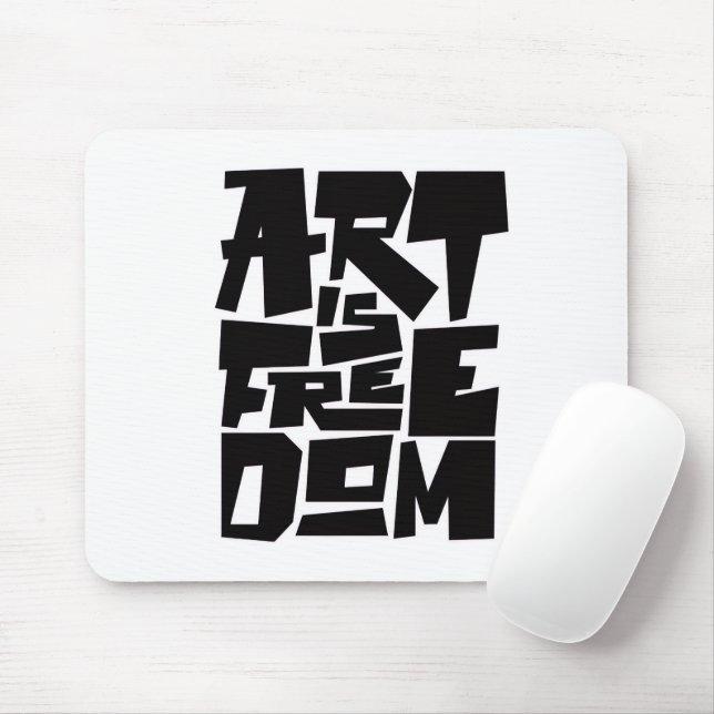 Art är frihet musmattor (Med mus)