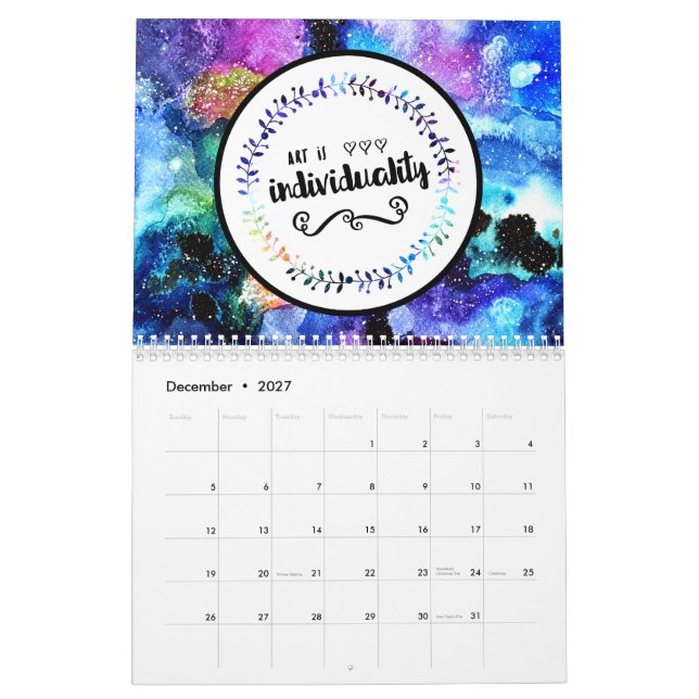 Art är individuell kalender (Dec 2027)