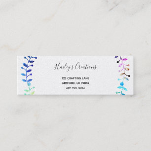 Art är individuell mini visitkort