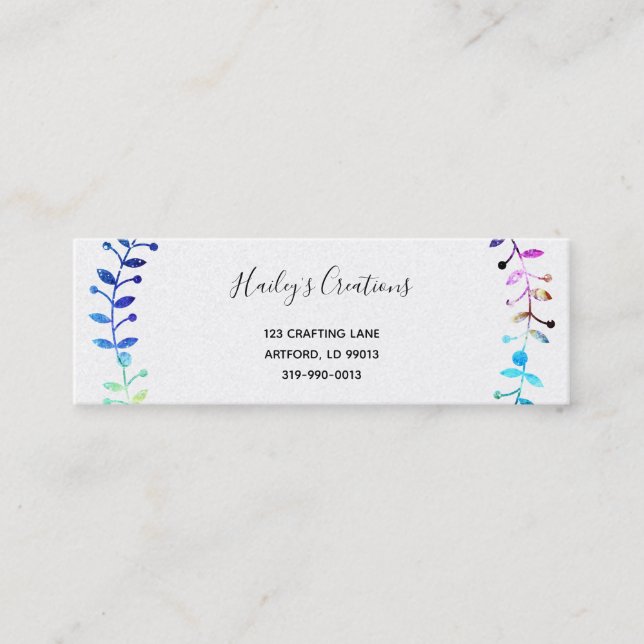 Art är individuell mini visitkort (Framsida)