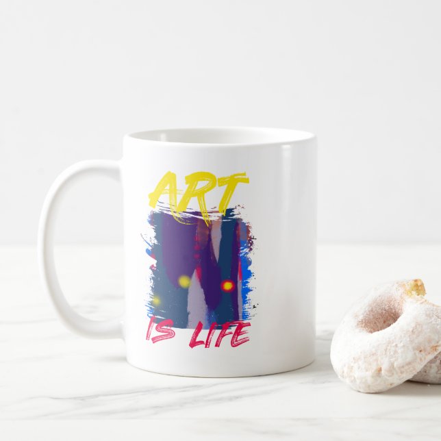 Art är Life Kaffemugg (Med munk)