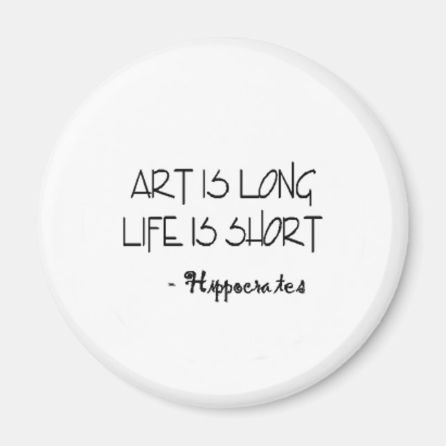 Art är Long Life är Kort HIPPOCRATES-offerten Magnet (Framsidan)
