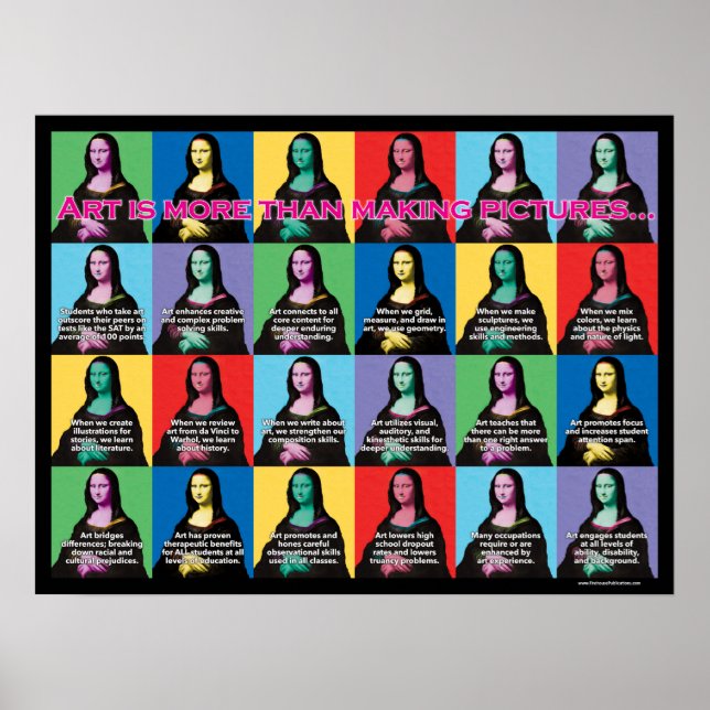 ART är mer än skapar bilder Poster (Framsidan)