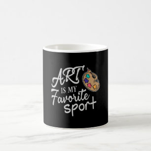 Art är min favoritsport kaffemugg