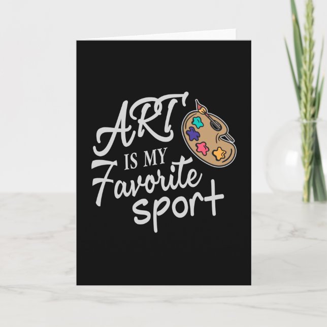 Art är min favoritsport kort (Framsida)