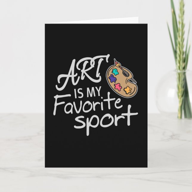Art är min favoritsport kort (Framsida)