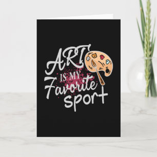 Art är min favoritsport Stänk Kort