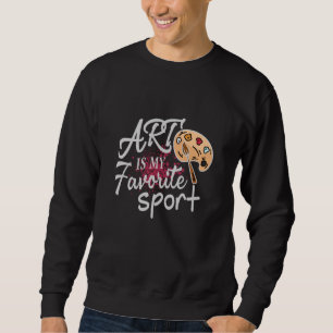 Art är min favoritsport Stänk Lång Ärmad Tröja