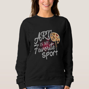 Art är min favoritsport Stänk T Shirt