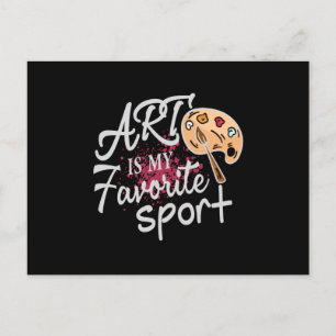 Art är min favoritsport Stänk Vykort
