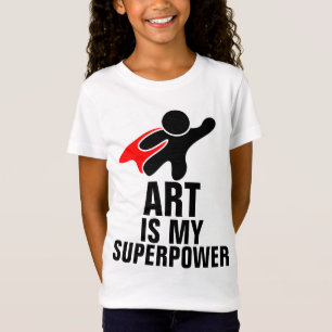 ART ÄR MIN SUPERPOWER KIDS T-SHIRTS