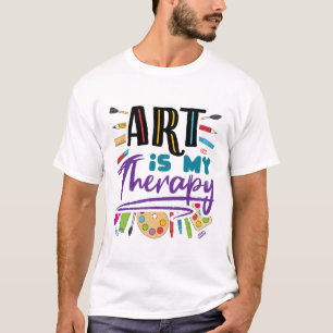 Art är min terapeutiska konstnärliga konst t shirt