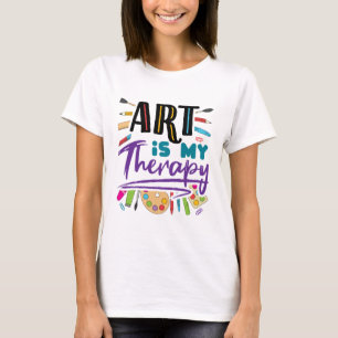 Art är min terapeutiska konstnärliga konst t shirt