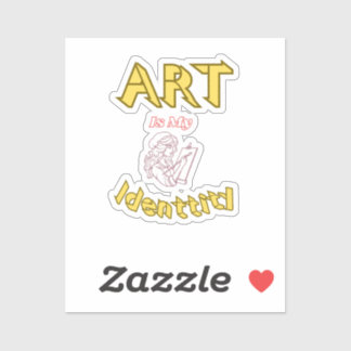 Art är mitt identitetsmärke klistermärken
