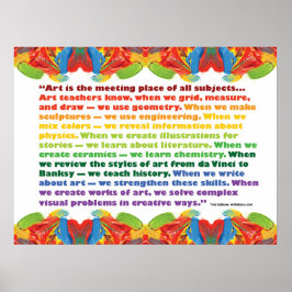 Art är mötet i ställe poster