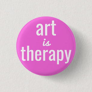 Art är Rosa Pin-knapp för terapi Knapp