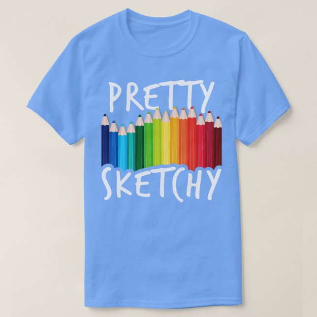 Art Artist Sketch Teckning T Shirt (Design framsida)