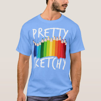 Art Artist Sketch Teckning T Shirt