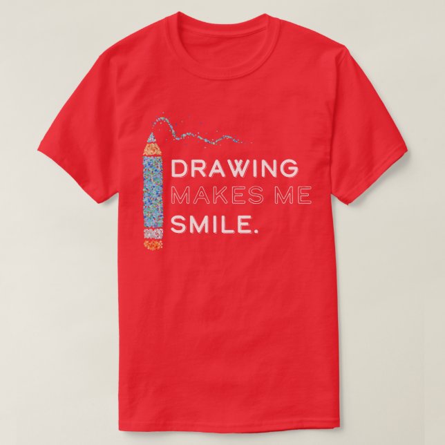 Art Artist Teckning Teckning T Shirt (Design framsida)