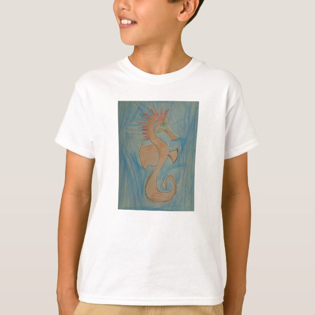 Art av barn, Hippocampus, Seahorse, Shirt T Shirt (Framsida)
