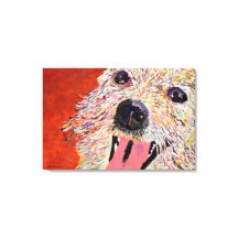 Art av Debbie Davidsohn - Hund Art - Wrapped Canva