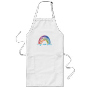 Art av Debi, Rainbow Apron Långt Förkläde