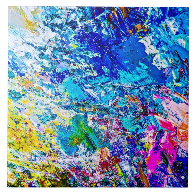 Art av färg palett kakelplatta (Framsidan)