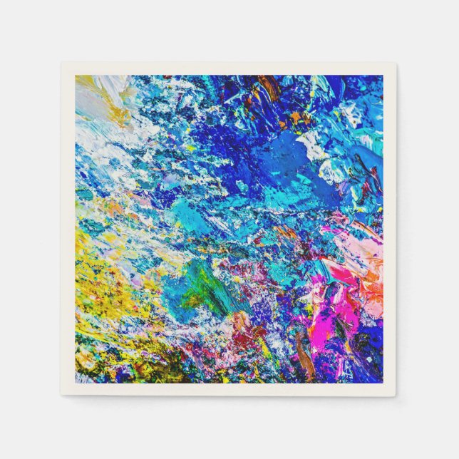 Art av färg palett pappersservett (Framsidan)