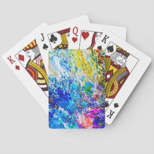 Art av färg palett spel kort