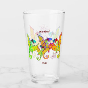 Art av Micheal Dragons Tumbler Glass Glaskopp