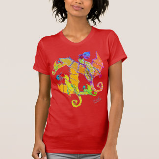 Art av Micheal Raglan Dragon Shirt T Shirt