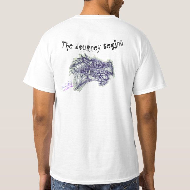 Art av Micheal The Journey Begins T-shirt (Baksida)